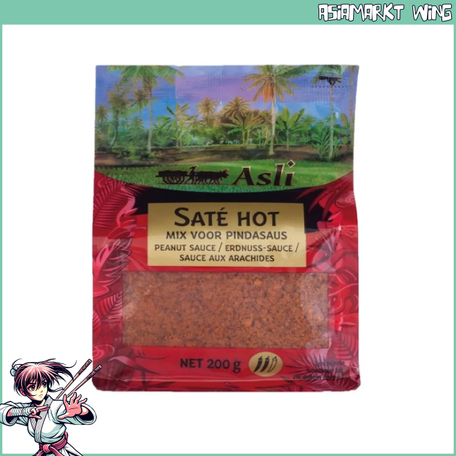 Asli - Sate hot - Boemboe Erdnusssaucenmix scharf - 200g