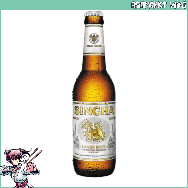 Singha - Bier aus Thailand - 330 ml - 5% vol.