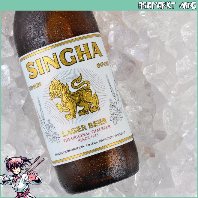 Singha - Bier aus Thailand - 330 ml - 5% vol.