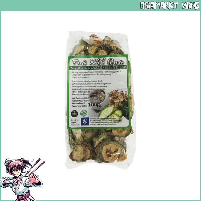 Getrocknete Bittermelone für Tee - Aufgussgetränk - Bittermelonentee - 100g