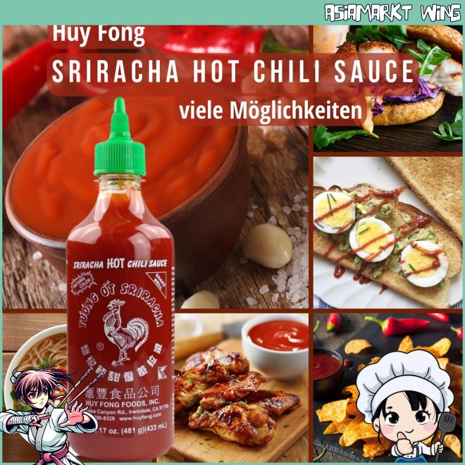 MHD 10.25 - Huy Fong - Sriracha Chilisauce - Das "Original" - 433ml