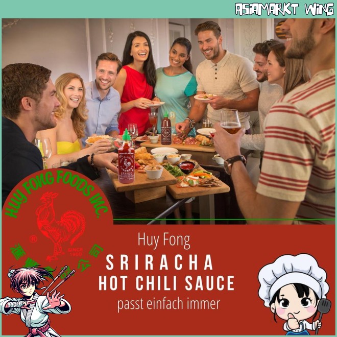 MHD 10.25 - Huy Fong - Sriracha Chilisauce - Das "Original" - 433ml
