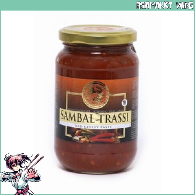 Koningsvogel - Sambal Trassi - Würzige Chili Paste Garnelengeschmack - 375g