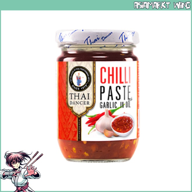 Thai Dancer - Chilipaste mit Knoblauch in Sojaöl - 227 g