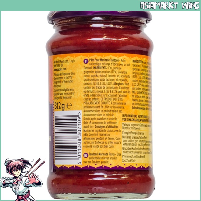 Patak's - Tandoori Curry Paste - mild - 312g