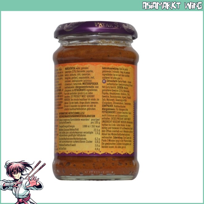 Patak's - Extra Hot Curry Paste - extra scharf - 283g