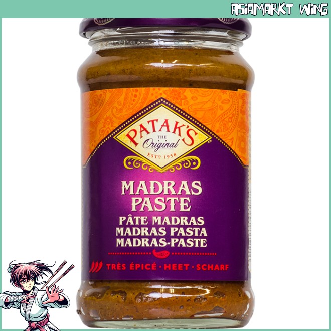 Patak's - Madras - indische Curry Paste - scharf - 283g