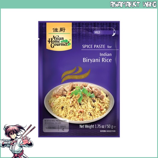 AHG - Würzpaste für indisches Biryani Reisgericht - mild - 50g