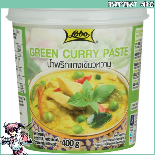 Lobo - Thailändische grüne Currypaste - 400g