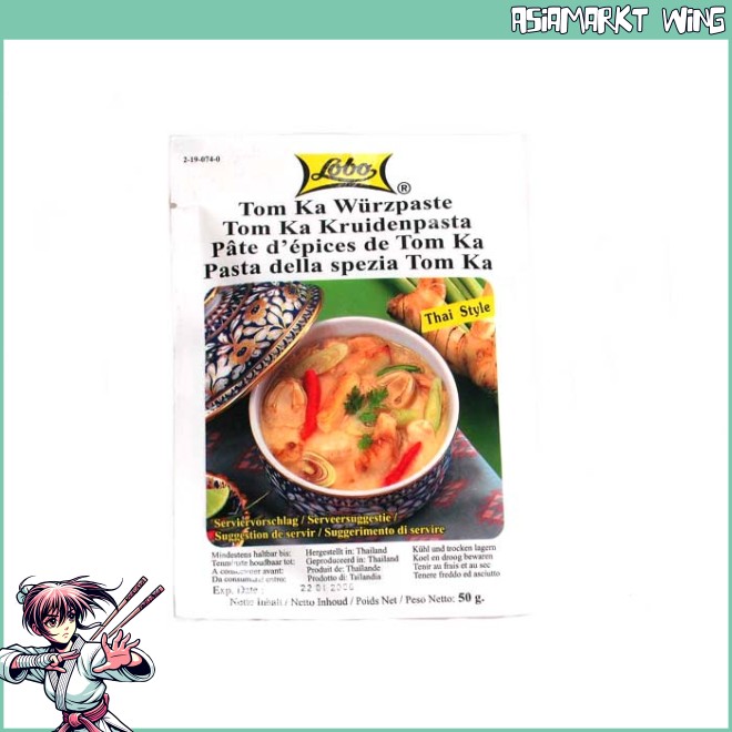 Lobo - kořenící pasta Tom Ka - kyselá horká kokosová polévka - 50 g