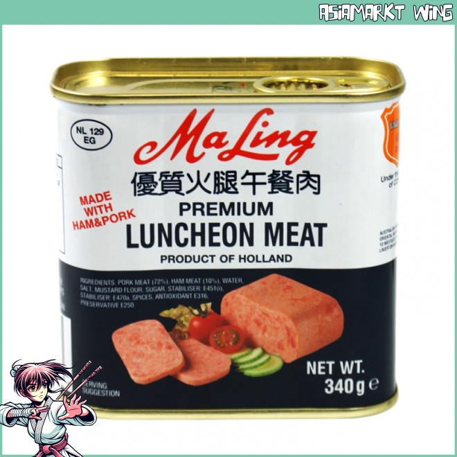 Ma Ling - Premium Frühstücksfleisch - Lunchean Meat - 340 g