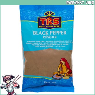 TRS - Black Pepper Powder - Schwarze Pfefferkörner - gemahlen - 100g