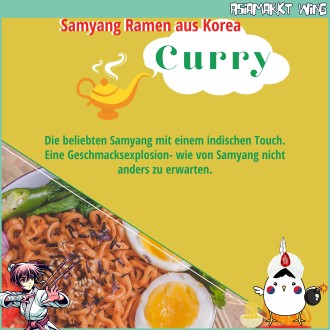Samyang - Scharfe Instant Nudeln - Curry Hot Chicken Flavour Ramen - 140g
