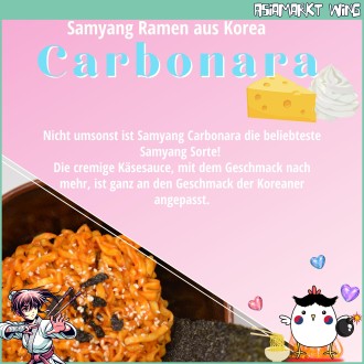 Samyang - Buldak Carbonara - Hot Chicken Flavor Ramen - Instant Bratnudeln - 130g