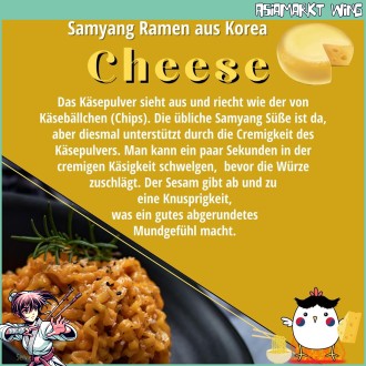 Samyang - Buldak Cheese - Hot chicken flavor Ramen - koreanische Instant Bratnudeln Käse - 140g