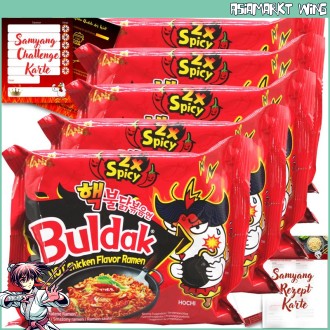 Samyang 5er Set | koreanische instant Ramen | 2x Spicy Buldak Hot Chicken (5x 140 g)