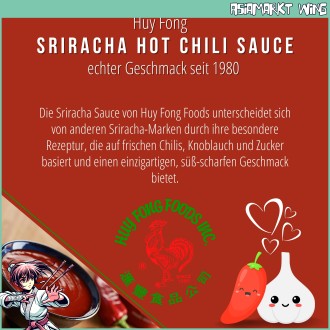 MHD 10.25 - Huy Fong - Sriracha Chilisauce - Das "Original" - 433ml