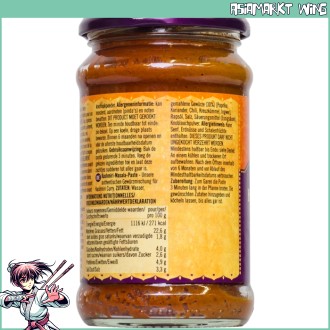 Patak's - Kashmiri Masala - Currypaste Chili Ingwer - scharf - 295 g