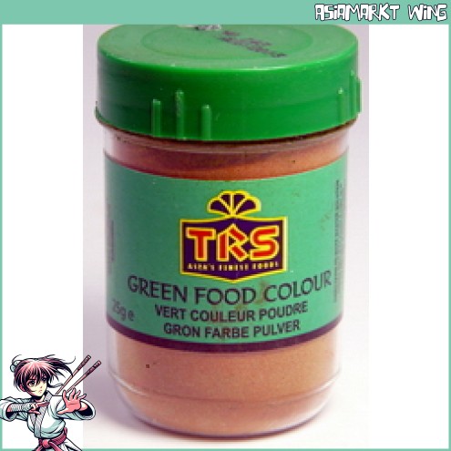 TRS - Lebensmittelfarbe Grün - Pulver - Food colour - 25g
