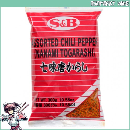 S&B - Nanami Togarashi - Assorted Chili Pepper - Made in Japan - 300g