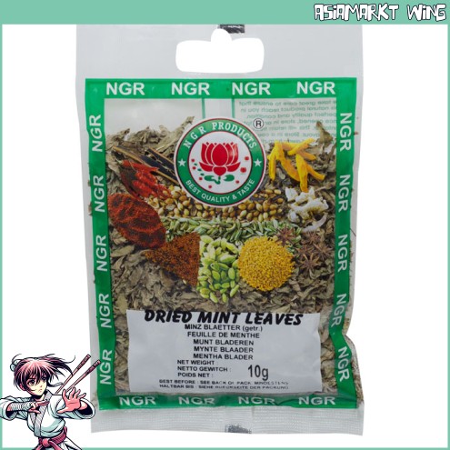 NGR - Dried Mint Leaves - getrocknete Minzblätter - 10g