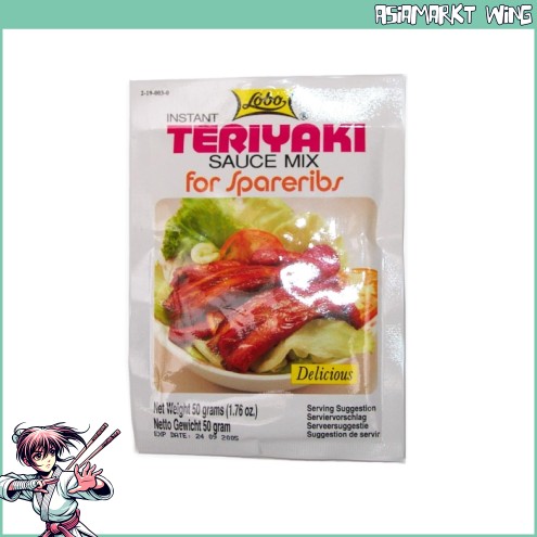 Lobo - Teriyaki Marinade für Spareribs (Schälrippen) - 50 g