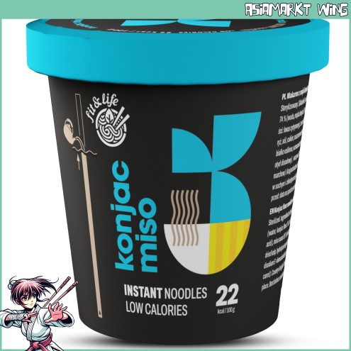 fit&life - Konjac Miso - instant Shirataki Nudeln in Miso Sauce - 162g