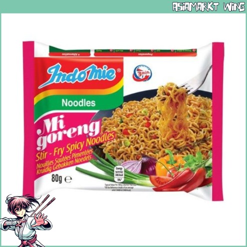 Indomie - Gebratene Instant Nudeln - Mie Goreng Pedas - scharf - 80 g