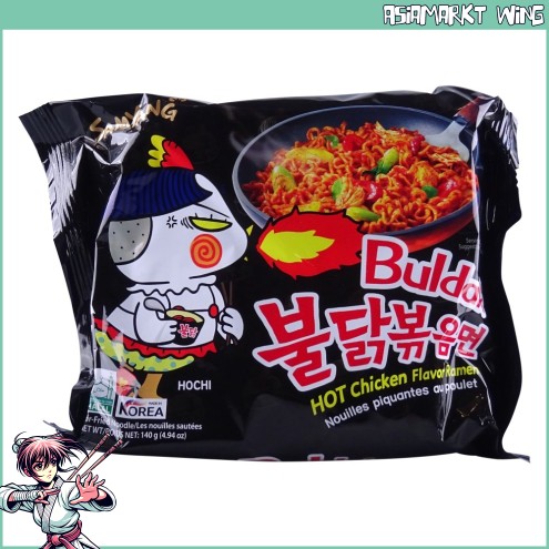 Samyang - Instant gebratene Nudeln Buldak - Scharf - Hot Chicken Black - 140g