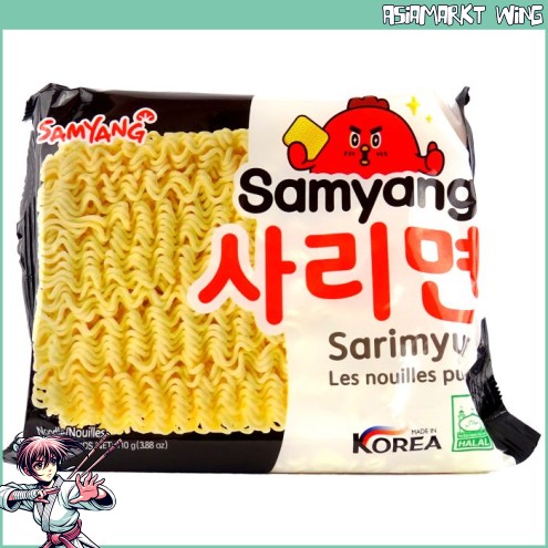 Samyang - Sarimyun - Koreanische Nudeln - Ramyun ohne Gewürze - 110g
