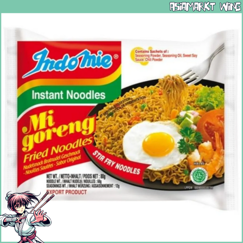 Indomie - Gebratene Instant Nudeln - Mi Goreng Geschmack - 80 g