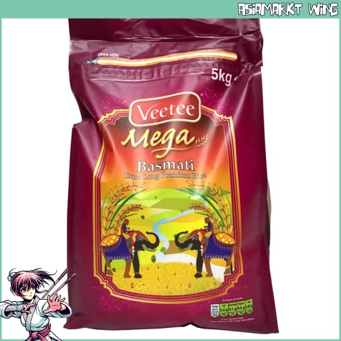 Veetee - Mega - Basmati - Extra langer Premium Reis - 5kg