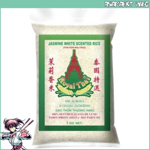 Royal Thai - Jasmin Duft Reis - 100% Langkorn aus Thailand - Milagrosa - 1kg
