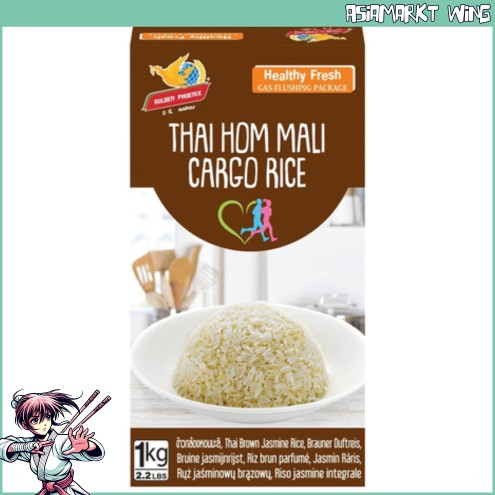 Golden Phoenix - Brauner Jasminreis - Brown Rice - 1kg