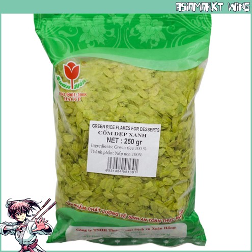 Grüne Reisflocken - Green Riceflakes - Vietnam - 200g