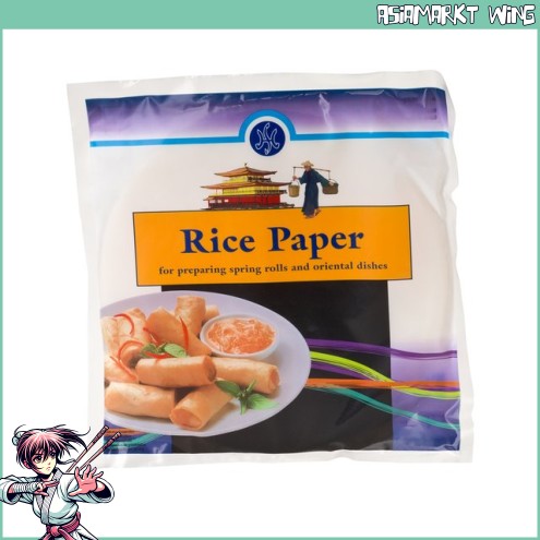 H&S - Rundes Reispapier 22cm - für Sommerrollen und zum Frittieren - 200g