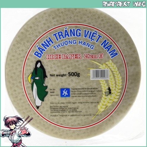 HS - Vietnamesisches Reispapier - rund - 28 cm