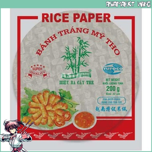 Bamboo Tree - 22 cm vietnamesisches Reispapier für Frühlingsrollen - 200g