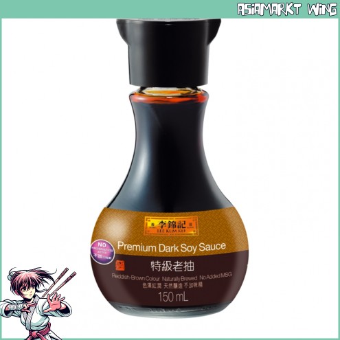 LKK - Dunkle Sojasauce - natürlich gebraut - schicke Tischflasche - 150ml