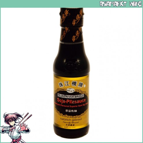 PRB - Dunkle Sojasauce mit Pilzgeschmack - natürlich gebraut - 150ml