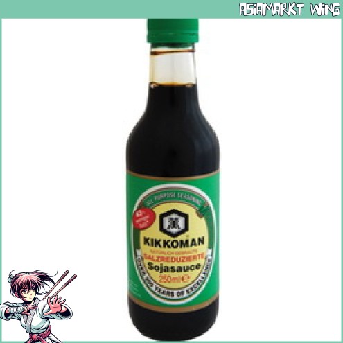 Kikkoman - Japanische Sojasauce - Salz reduziert - 250ml