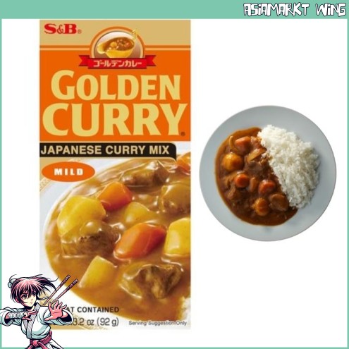 S&B - Golden Curry - Japanische Curry Paste - Saucen Basis - Mild - 92 g