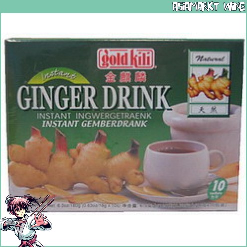 Gold Kili - Instant Ingwer Tee gesüsst mit Honig - 180 g