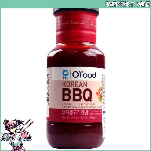 O´Food - Gochujang Bulgogi Marinade & Sauce für Schweinefleisch - Korean BBQ - 280g
