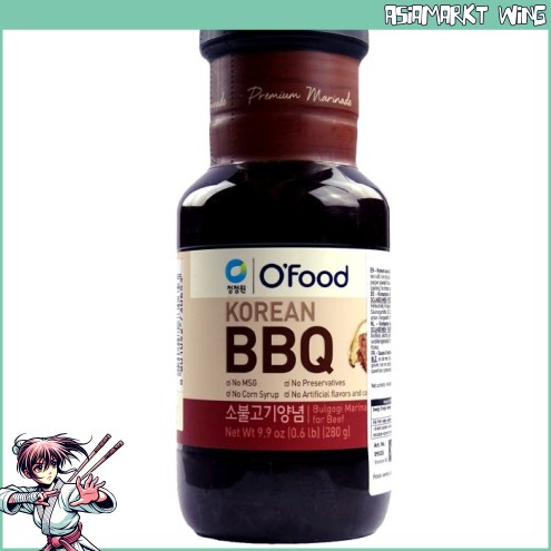 O´Food - Bulgogi Marinade & Sauce für Rind - Korean BBQ - 280g