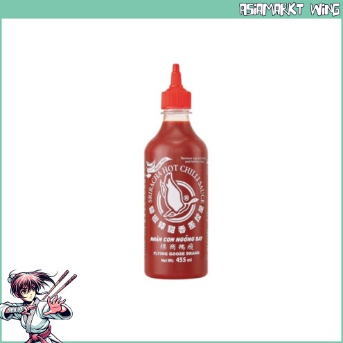 Flying Goose - Sriracha superscharfe Chilisauce - roter Deckel - 455ml
