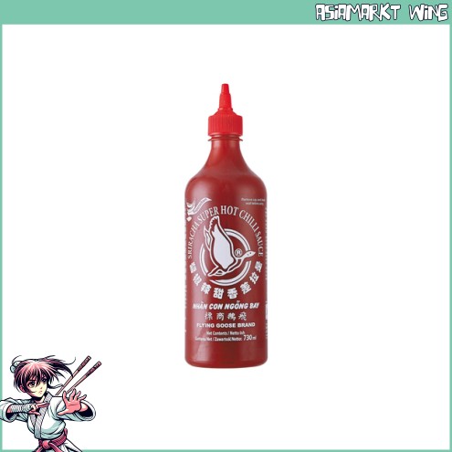 Flying Goose - Sriracha superscharfe Chilisauce - roter Deckel - 730ml