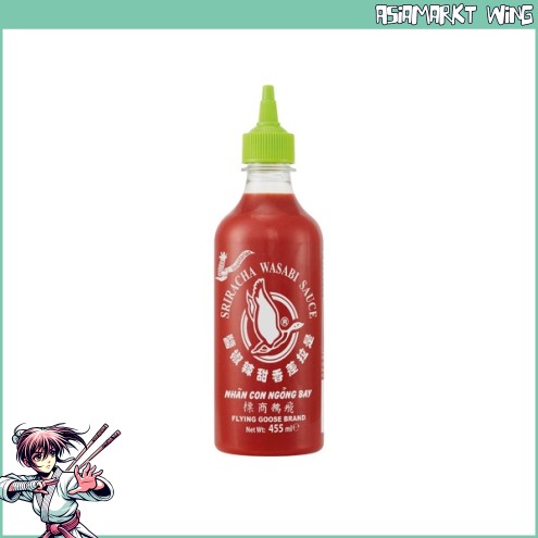 Flying Goose - Sriracha Chilisauce mit Wasabi - 455 ml