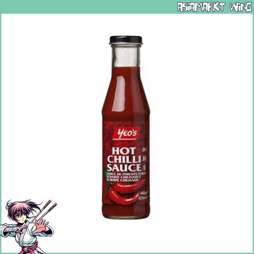 Yeo's - Hot Chili Sauce - Chili Soße ohne Stücke - 300 ml
