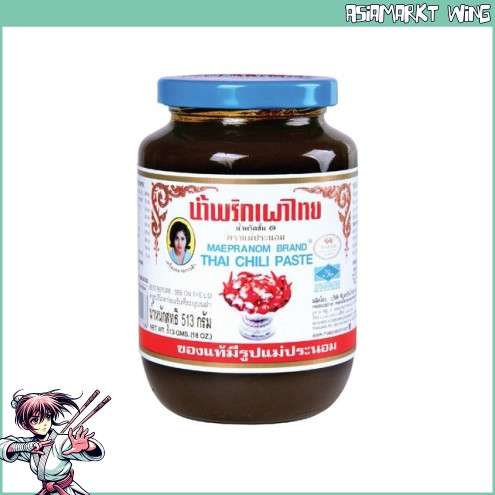 Mae Pranom - Thai Chilipaste in Öl - 513 g